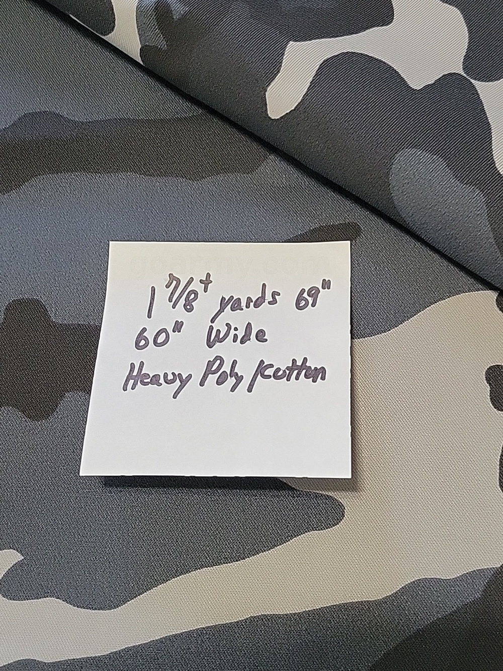 Black And Grey Camo Fabric
